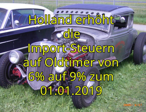 Holland erhöht die Import-Steuern auf 9%